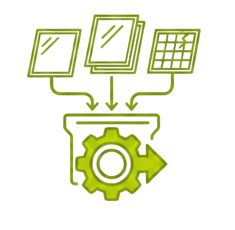 universal pv recycling equipment, compatible disassembly machine