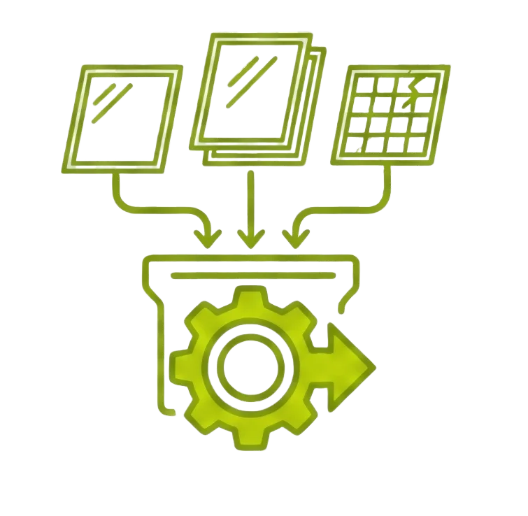 universal pv recycling equipment, compatible disassembly machine