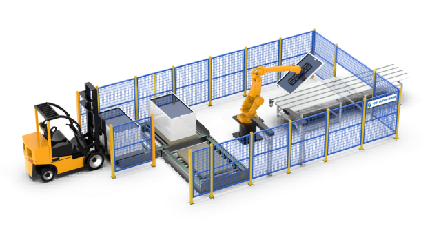 automatic loading system, solar panel feeding equipment, photovoltaic module loader, recycling equipment