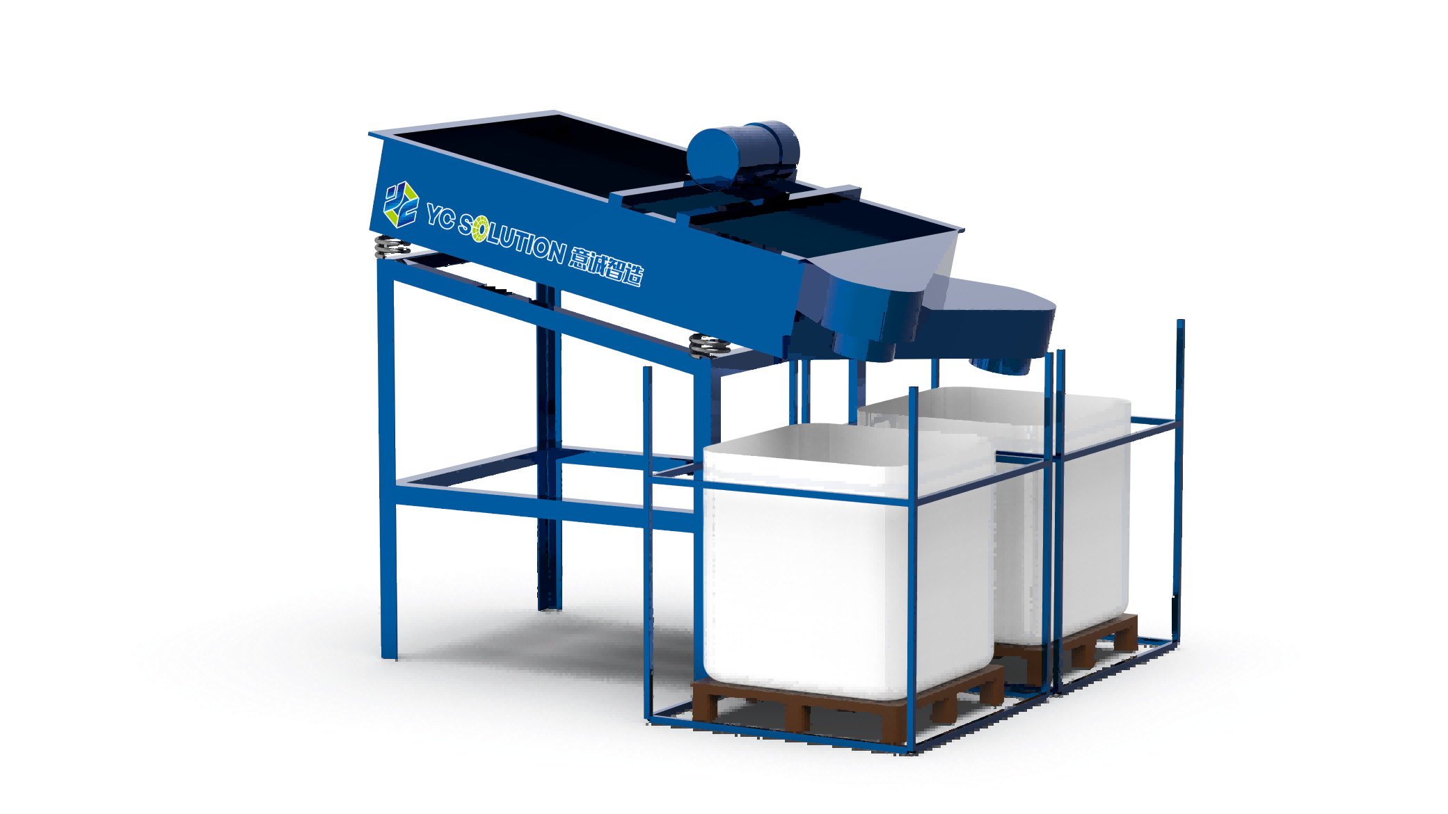 Precisely sieves crushed materials by particle size in the solar panel recycling process, ensuring optimized feeding into air or density sorters.