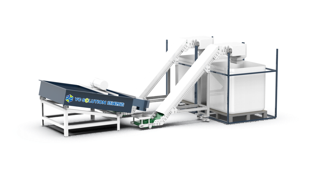 YCSOLUTION Physical Line 1 offers complete solar panel recycling equipment with up to 100% recovery rate and >98% purity. 19 integrated machines for end-of-life PV module processing. Zero emissions, compatible with single & double glass modules.